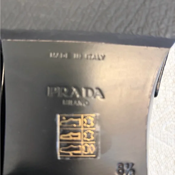 Prada Men's Glossy Black Slip-On Loafers - Picture 6 of 7